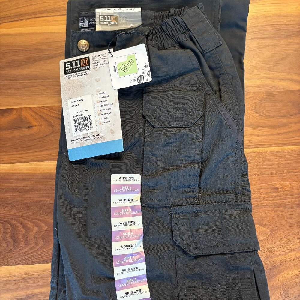 Women's 5.11 TACLITE® Pro Ripstop Pant 4 reg length charcoal
